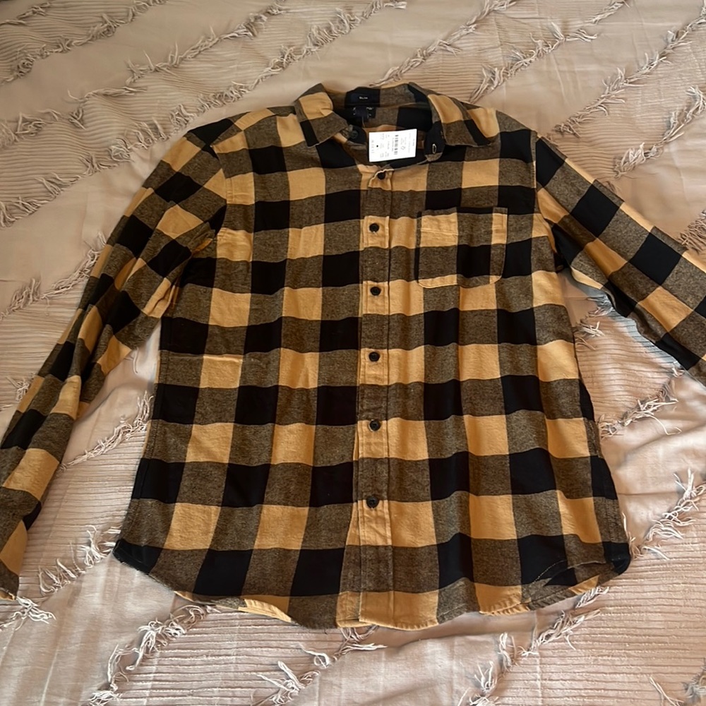 Plaid, J. Crew button up.